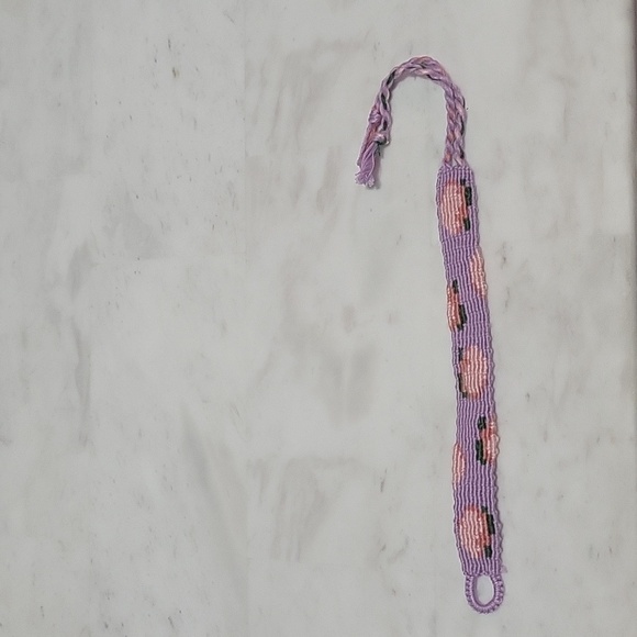 Hand Made Friendship Bracelet peach 🍑 Patern - Picture 1 of 2